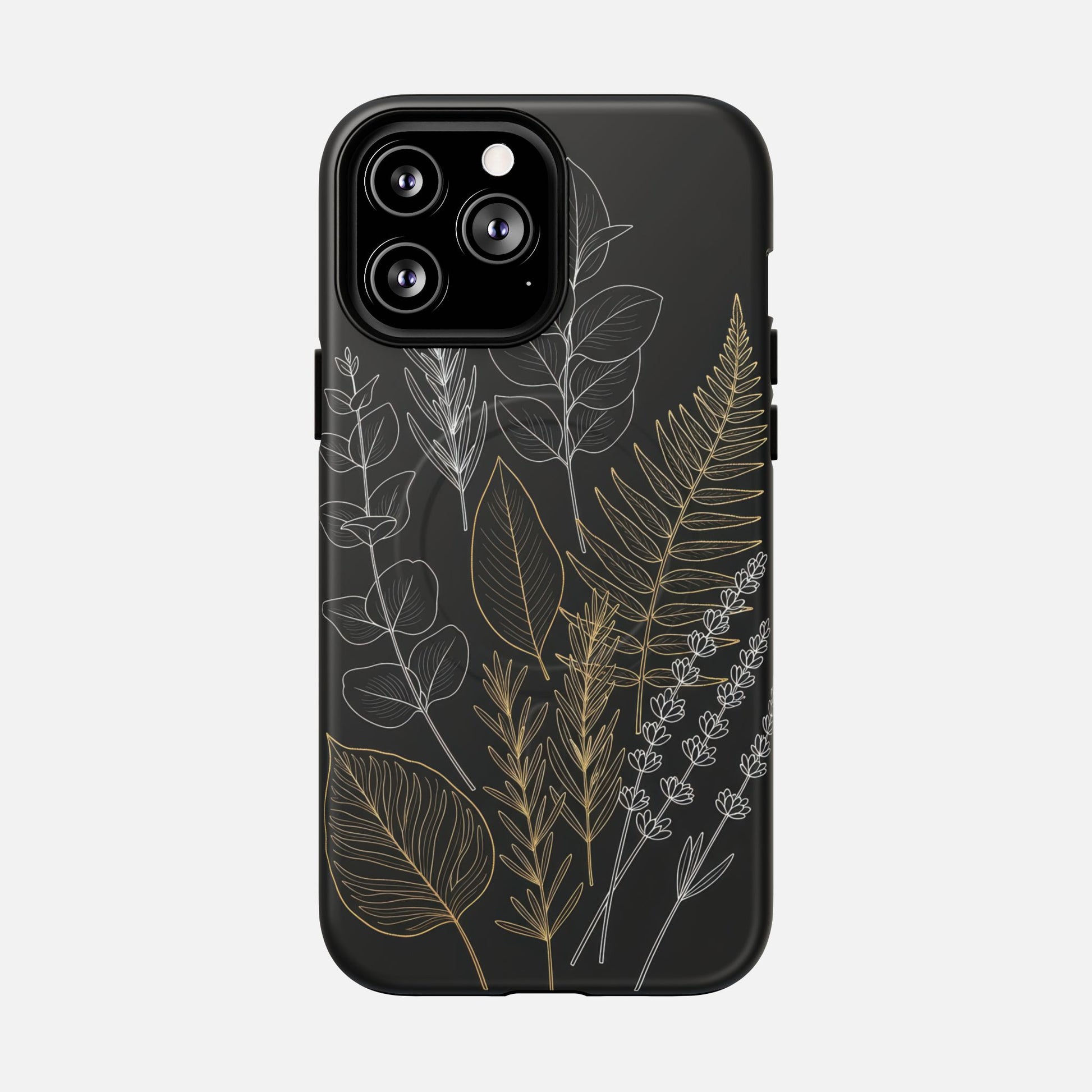 Tough Magnetic Case — Botanical Gold & Silver Fern Phone Cover iPhone 13 Pro Max Matte Phone Case