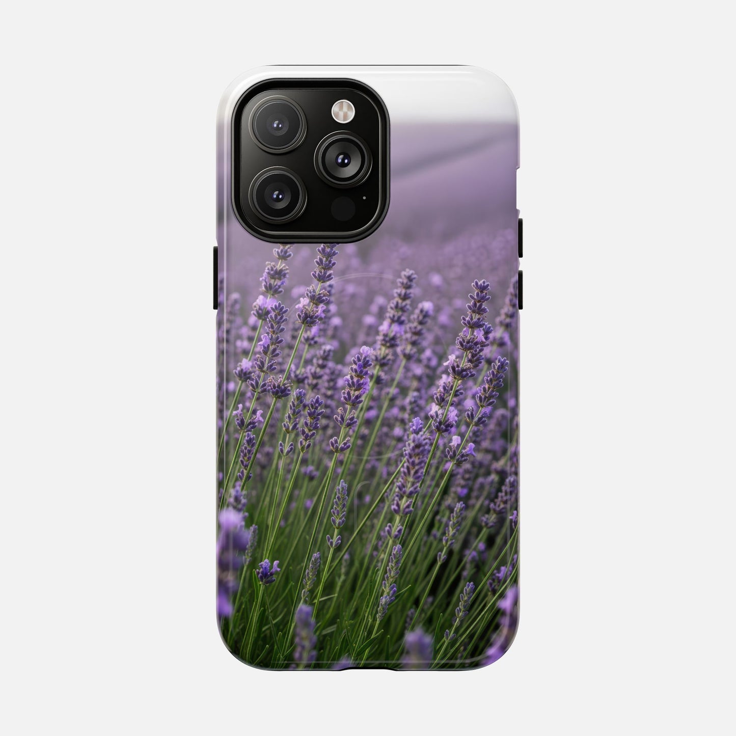 Lavender Field Phone Case — Tough Magnetic Protective Case iPhone 14 Pro Max Glossy Phone Case
