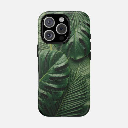 Tropical Monstera Magnetic Phone Case — Tough Protective iPhone Cover iPhone 16 Pro Matte Phone Case