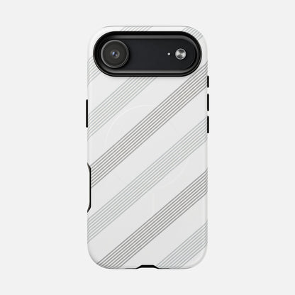 Minimal Diagonal Stripe iPhone Case — Tough Magnetic | MagSafe Compatible
