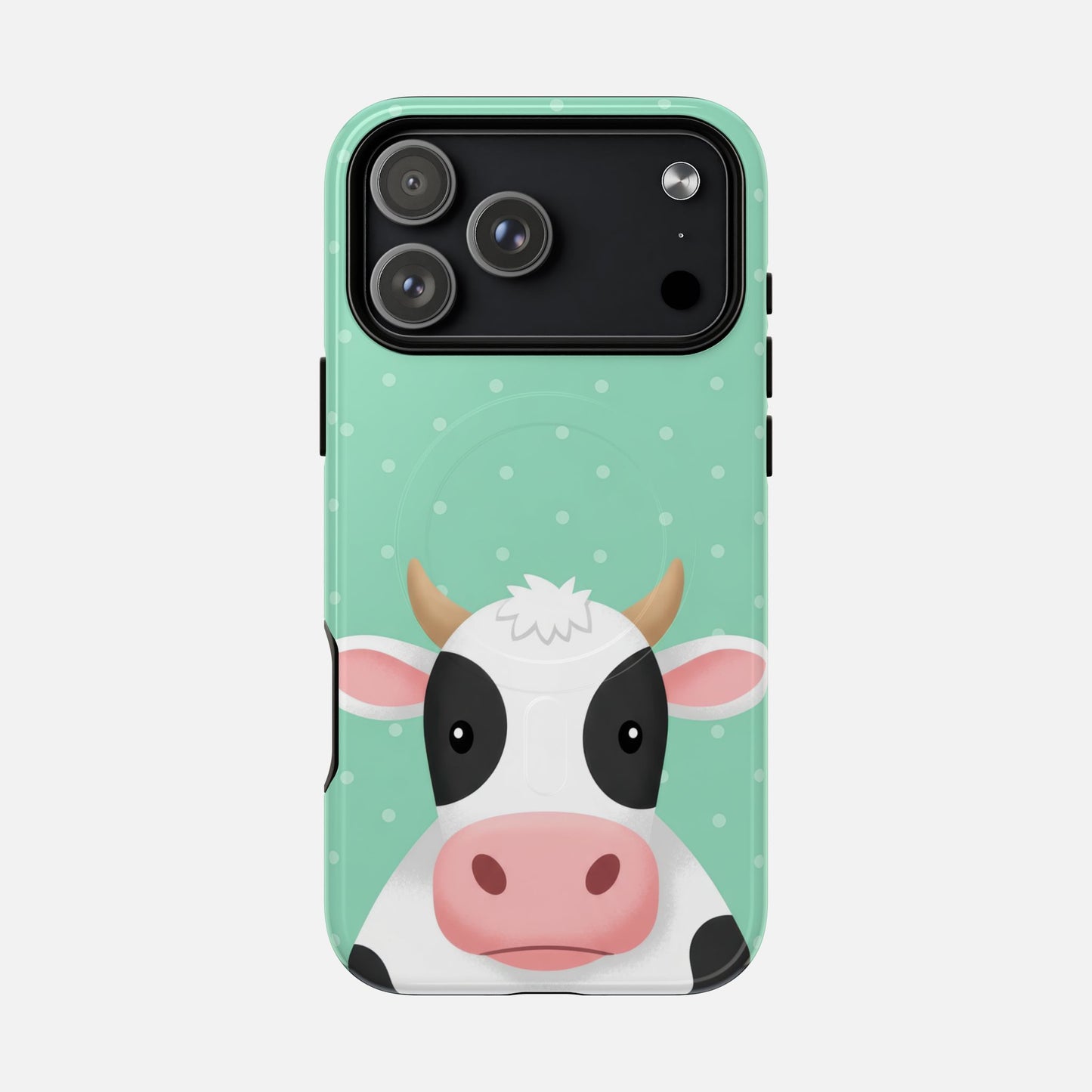 Cow Cartoon iPhone Case — Tough Magnetic | MagSafe Compatible