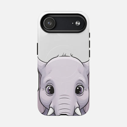 Cute Elephant iPhone Case — Tough Magnetic | MagSafe Compatible