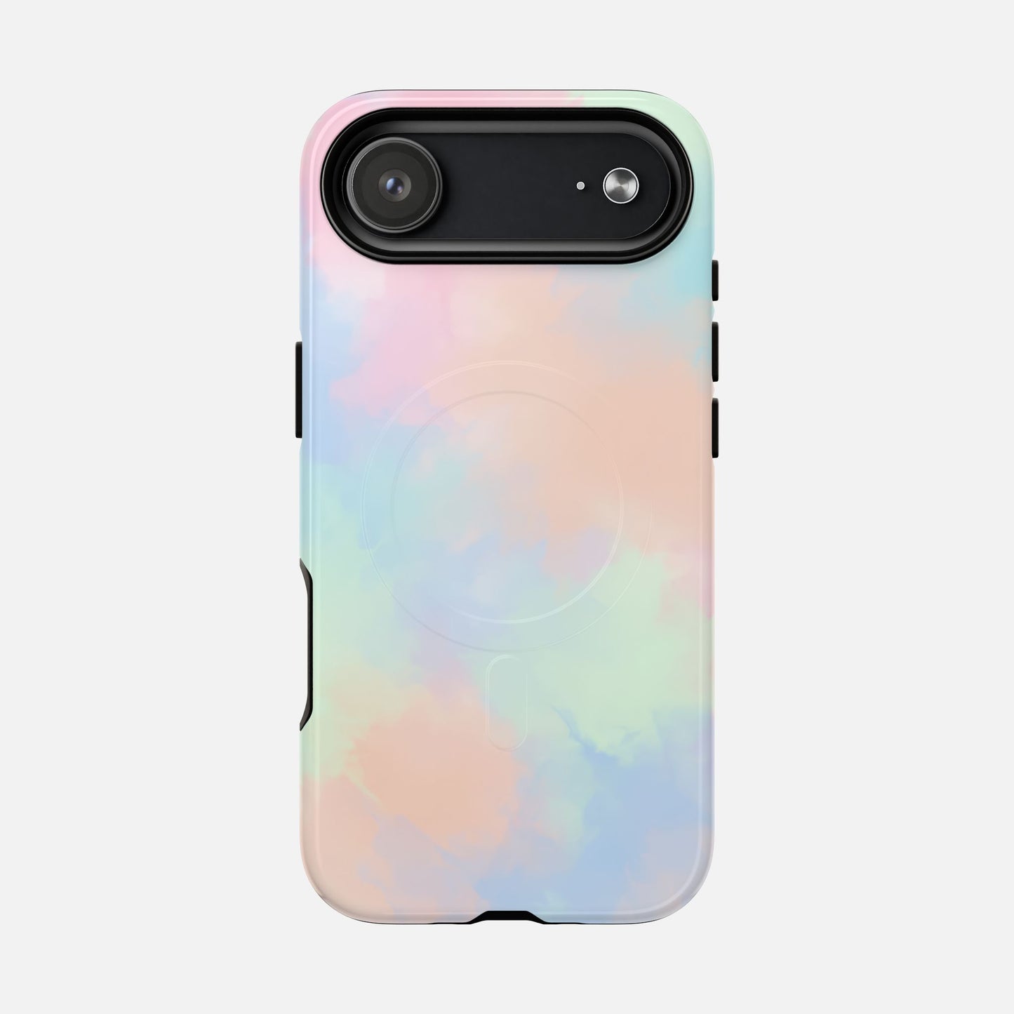 Pastel Watercolor Tough Magnetic Phone Case — Protective MagSafe Compatible Cover iPhone 17 Air Glossy Phone Case