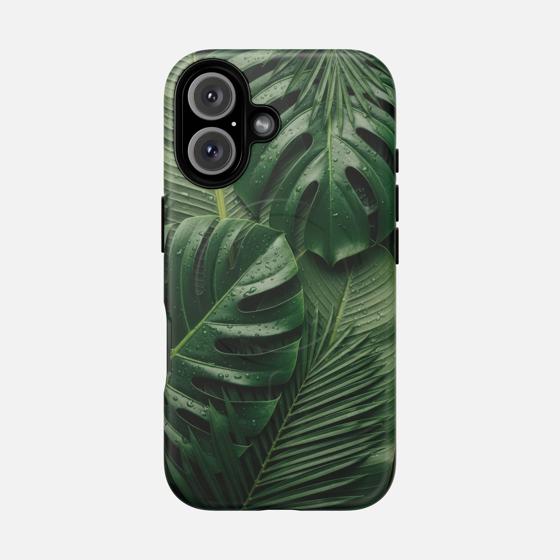 Tropical Monstera Magnetic Phone Case — Tough Protective iPhone Cover iPhone 16 Matte Phone Case
