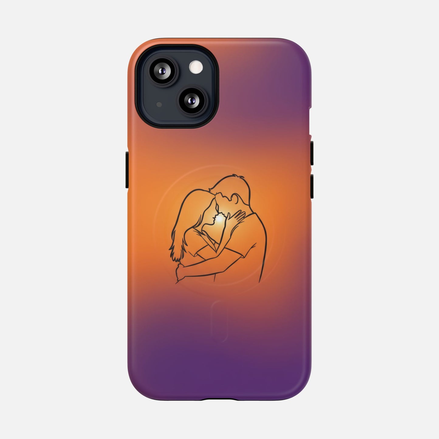 Romantic Sunset Couple iPhone Case — Tough Magnetic | MagSafe Compatible