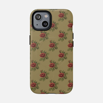 Vintage Rose iPhone Case — Tough Magnetic | MagSafe Compatible