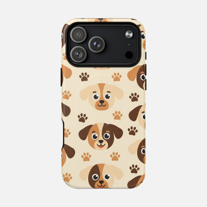Cute Cartoon Puppy Paw iPhone Case — Tough Magnetic | MagSafe Compatible