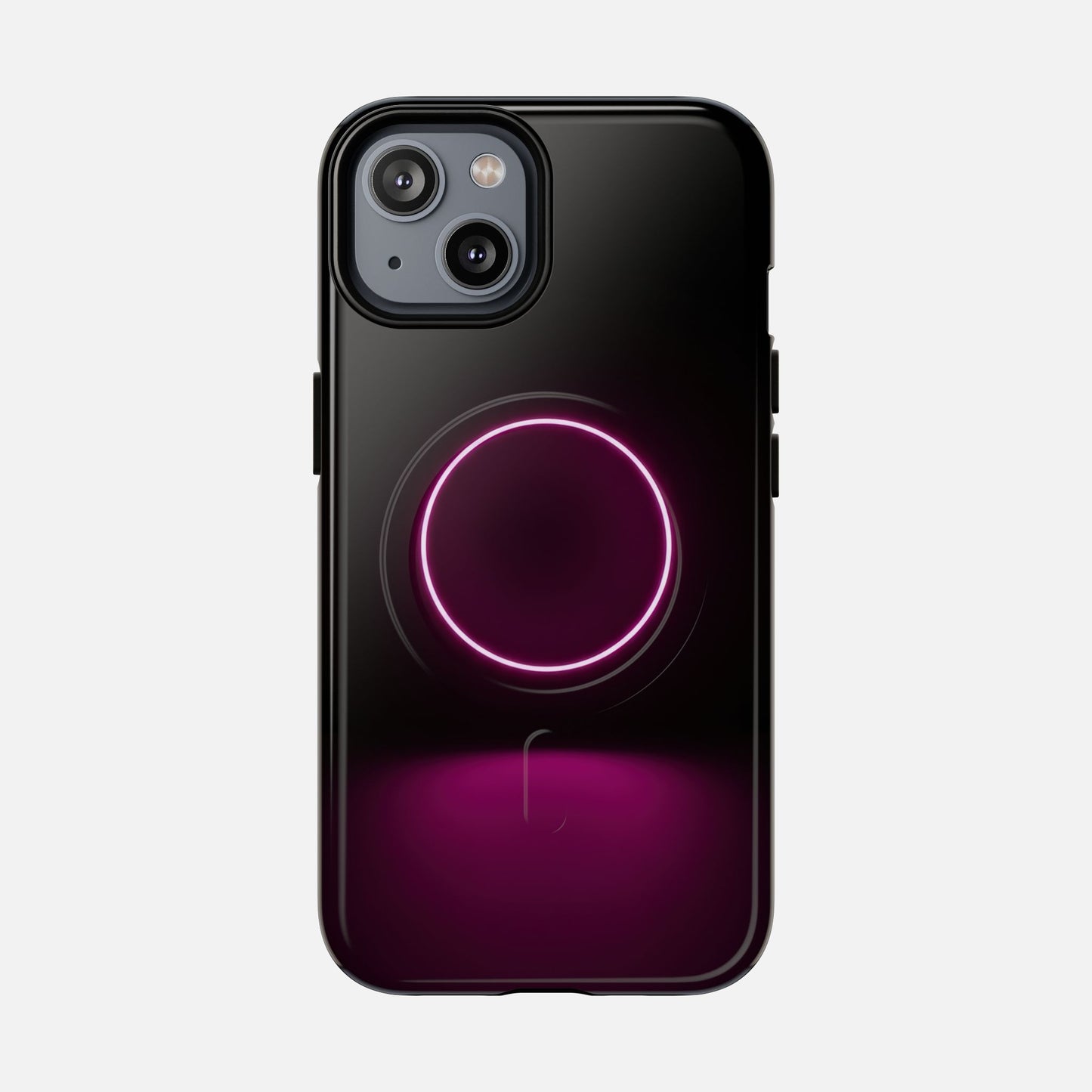 Neon Ring iPhone Case — Tough Magnetic | MagSafe Compatible