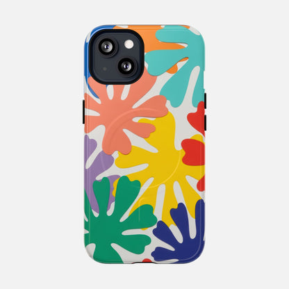 Colorful Tropical Leaves iPhone Case — Tough Magnetic | MagSafe Compatible
