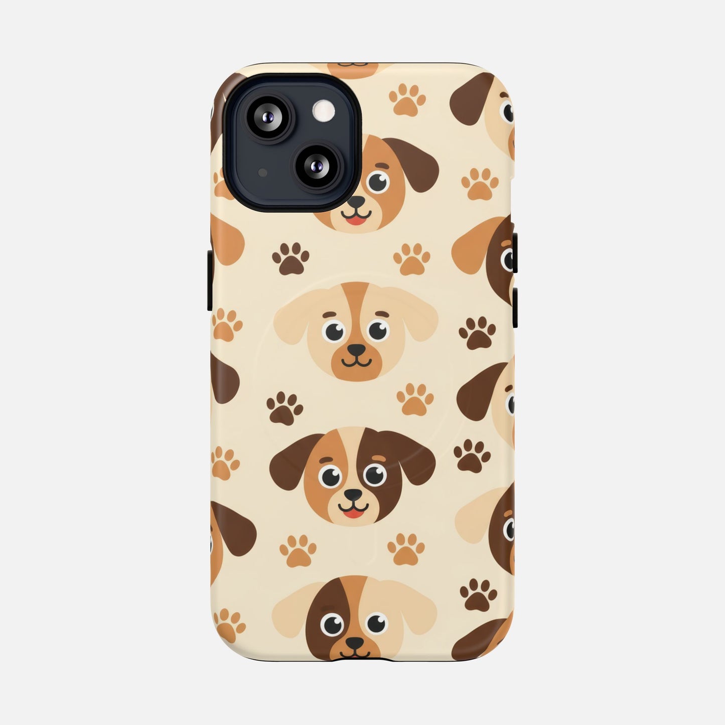 Cute Cartoon Puppy Paw Tough Magnetic Phone Case iPhone 13 Matte Phone Case