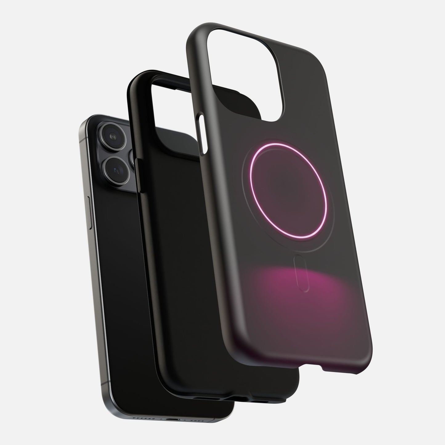 Neon Ring iPhone Case — Tough Magnetic | MagSafe Compatible