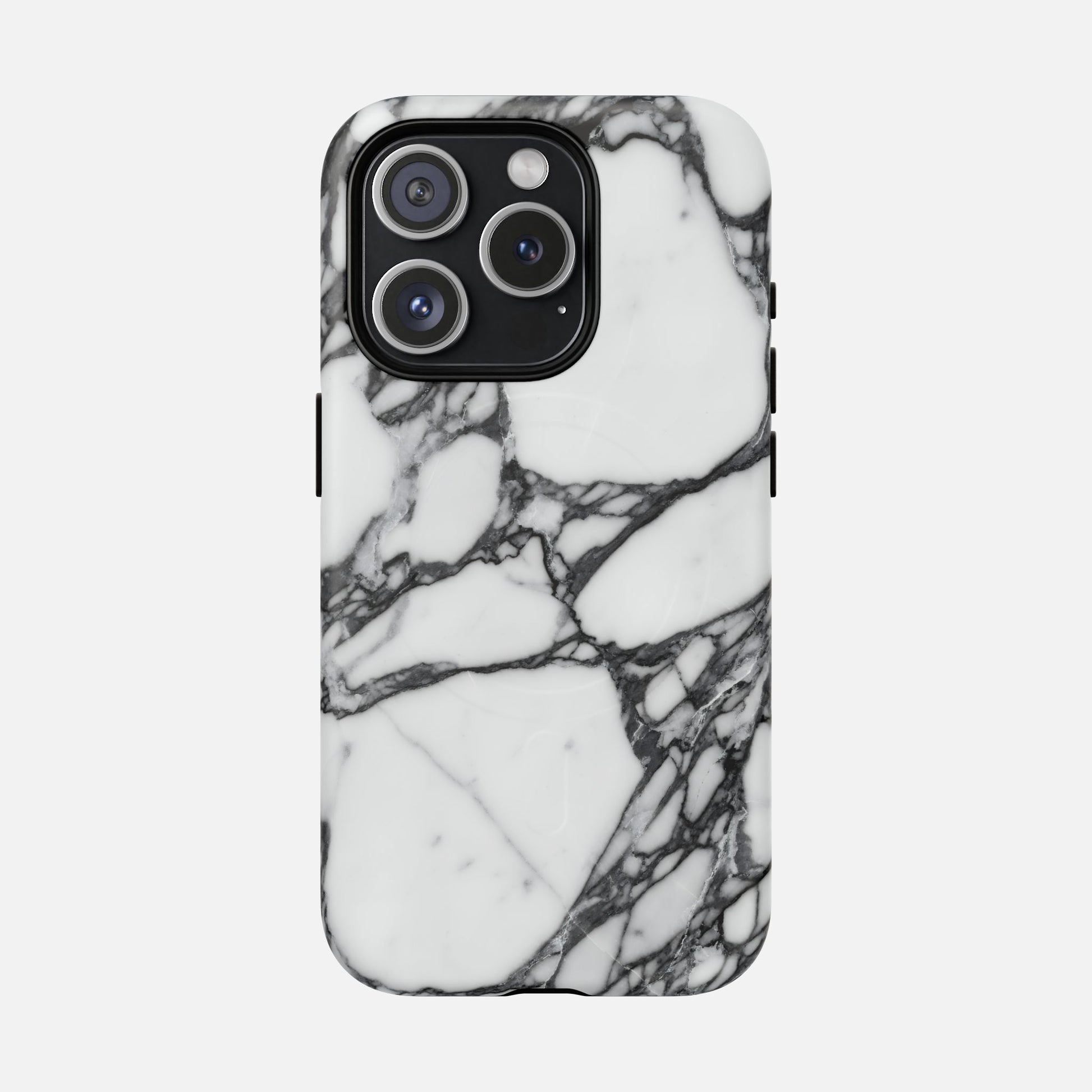 Marble Pattern Tough Magnetic Phone Case iPhone 15 Pro Matte Phone Case