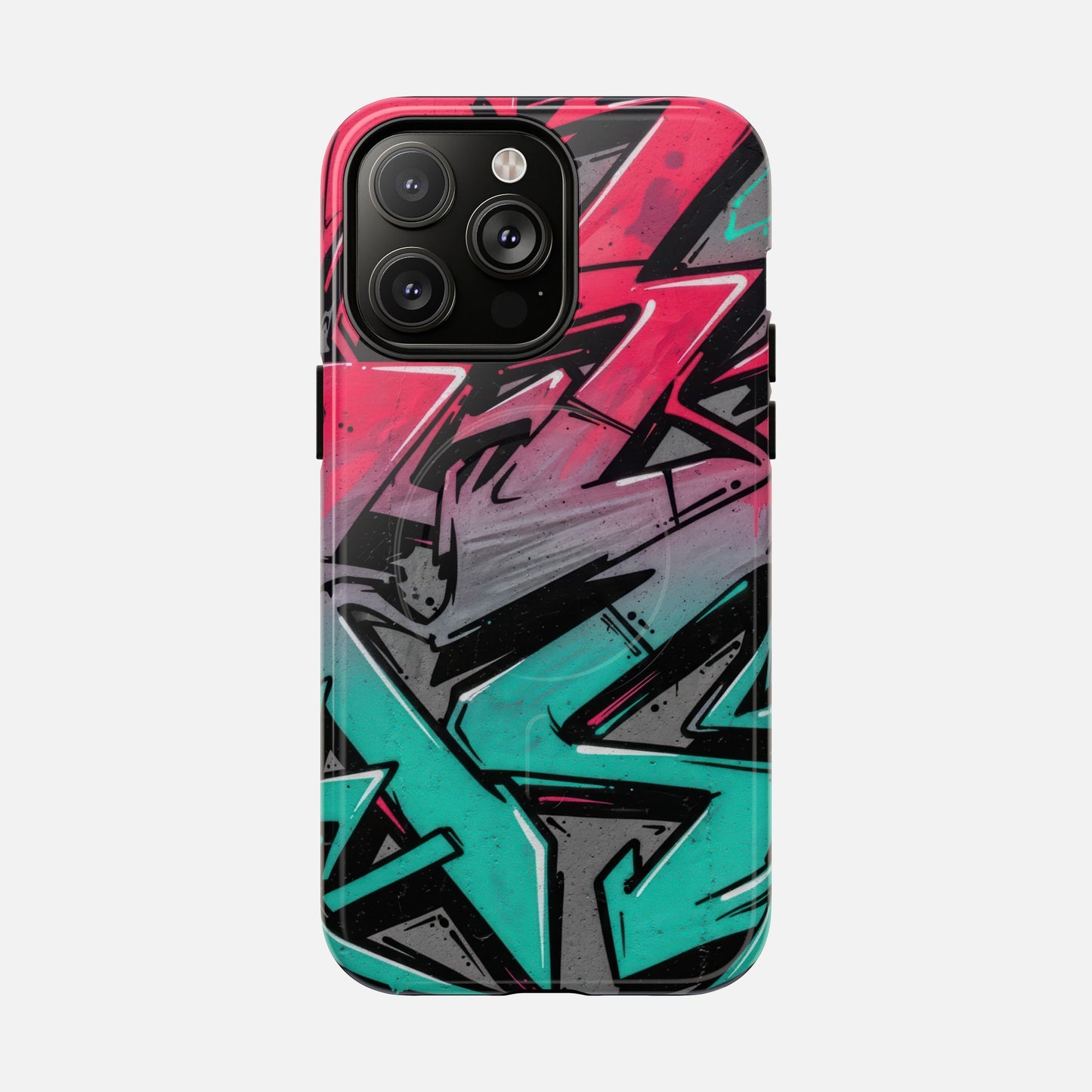 Graffiti Street Art Tough Magnetic Phone Case iPhone 14 Pro Max Glossy Phone Case