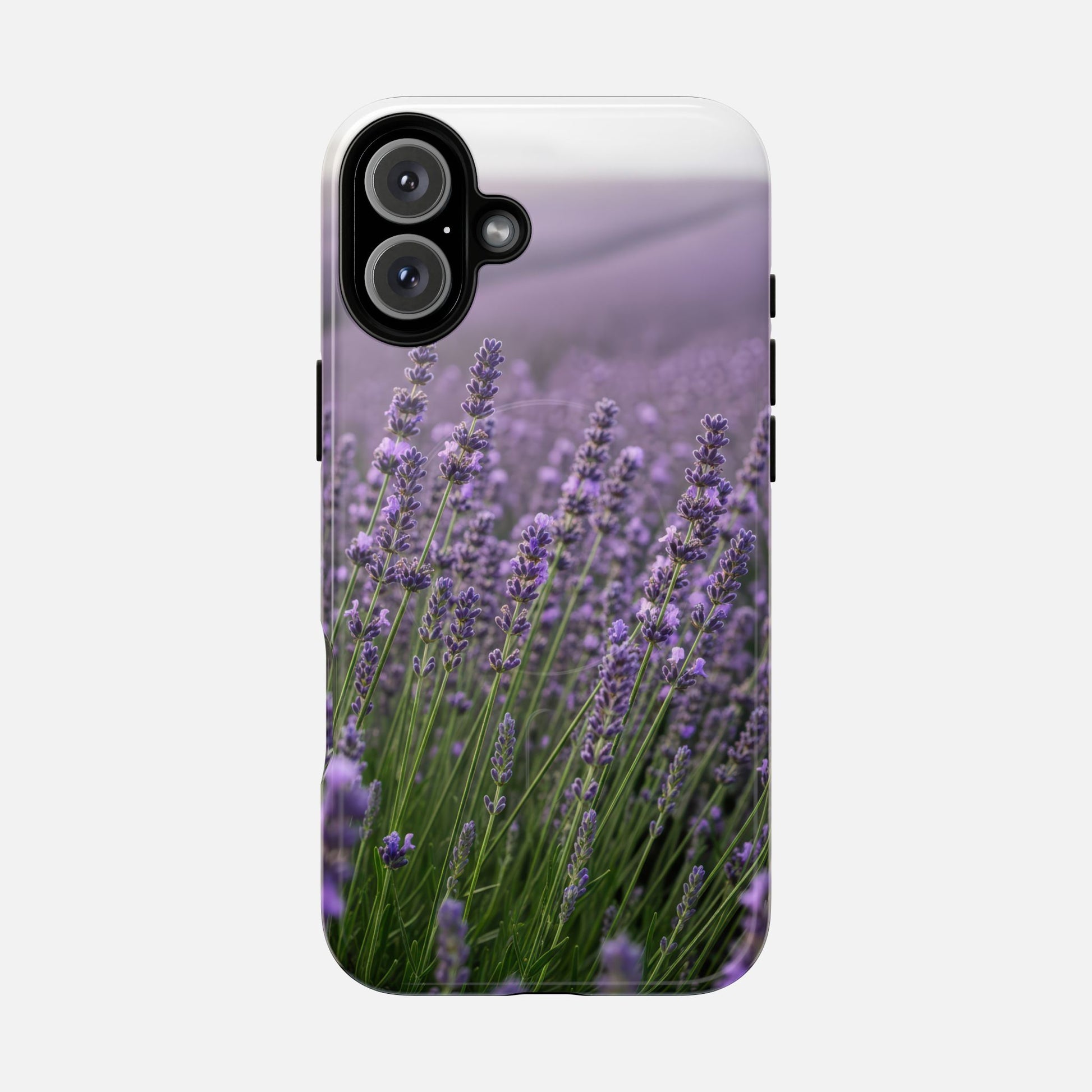 Lavender Field Phone Case — Tough Magnetic Protective Case iPhone 16 Plus Glossy Phone Case
