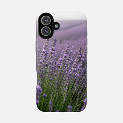 Lavender Field Phone Case — Tough Magnetic Protective Case iPhone 16 Plus Glossy Phone Case