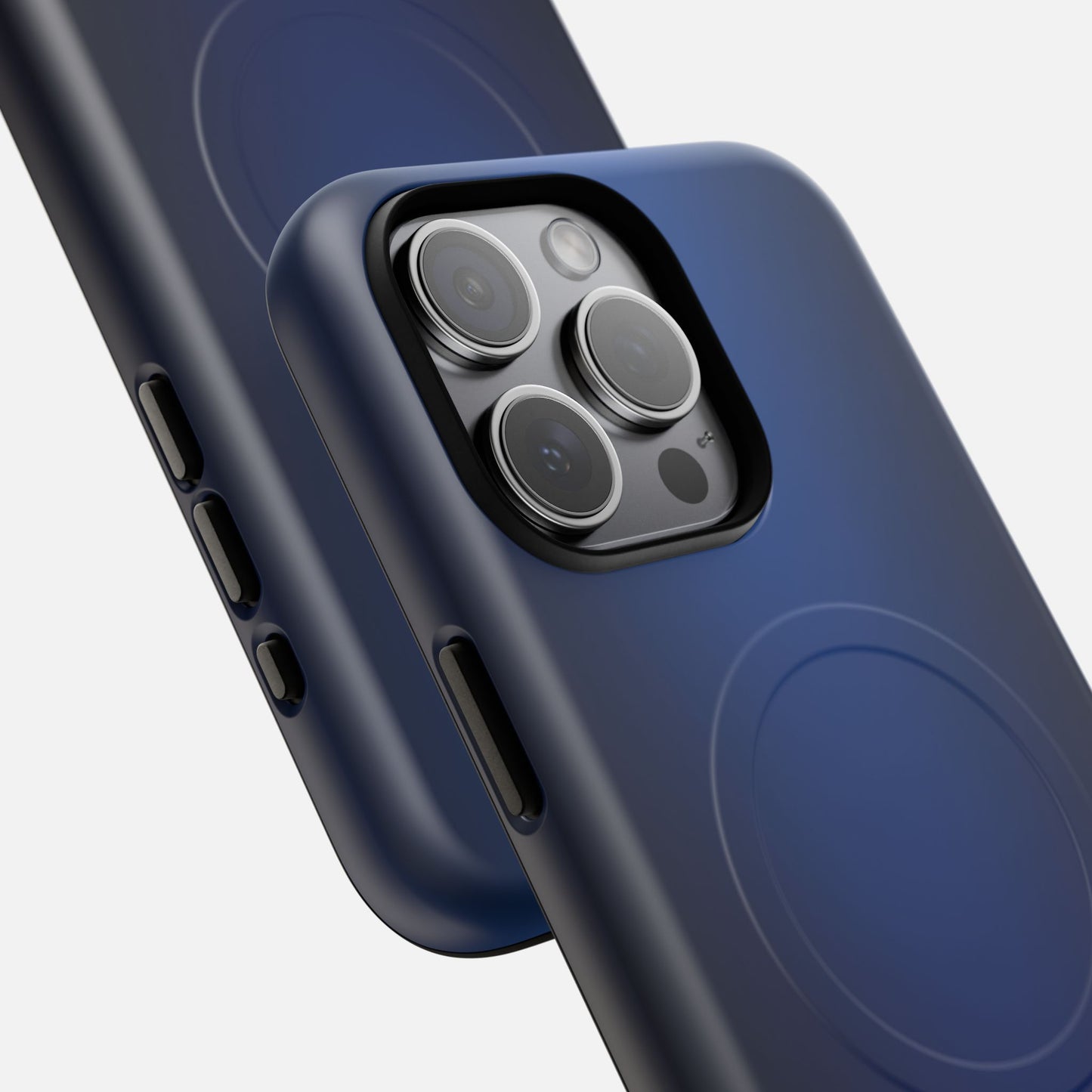 Smooth Dark Blue iPhone Case — Tough Magnetic | MagSafe Compatible