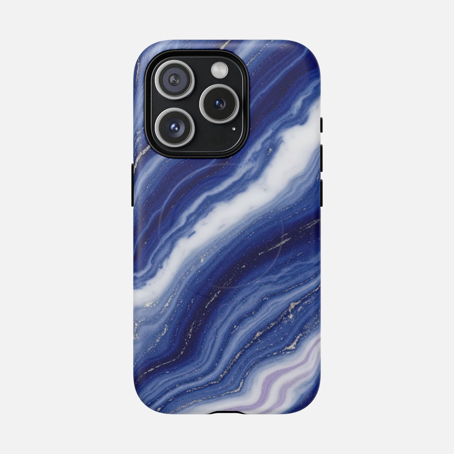 Blue Agate iPhone Case — Tough Magnetic | MagSafe Compatible