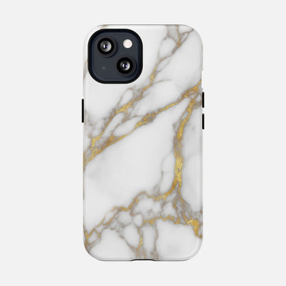 Marble Gold iPhone Case — Tough Magnetic | MagSafe Compatible