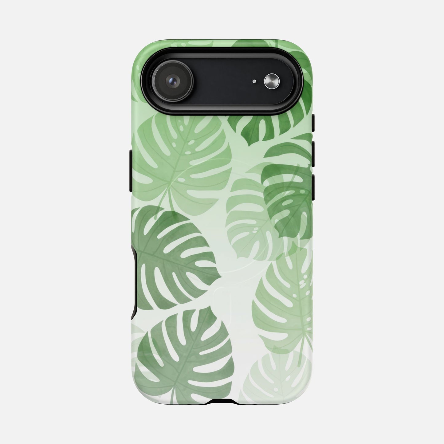 Green Monstera Leaf iPhone Case — Tough Magnetic | MagSafe Compatible