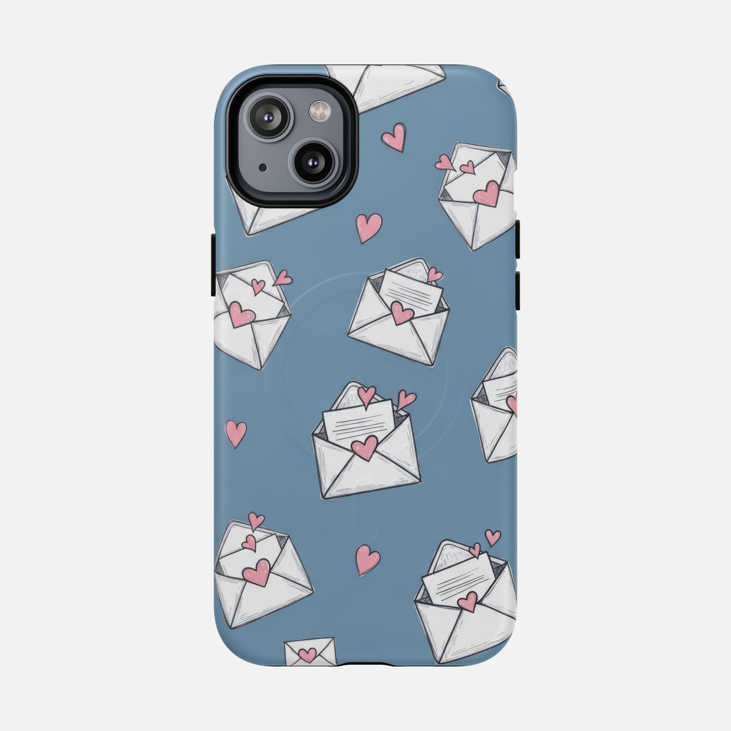 Love Letter Envelopes Pattern iPhone Case — Tough Magnetic | MagSafe Compatible