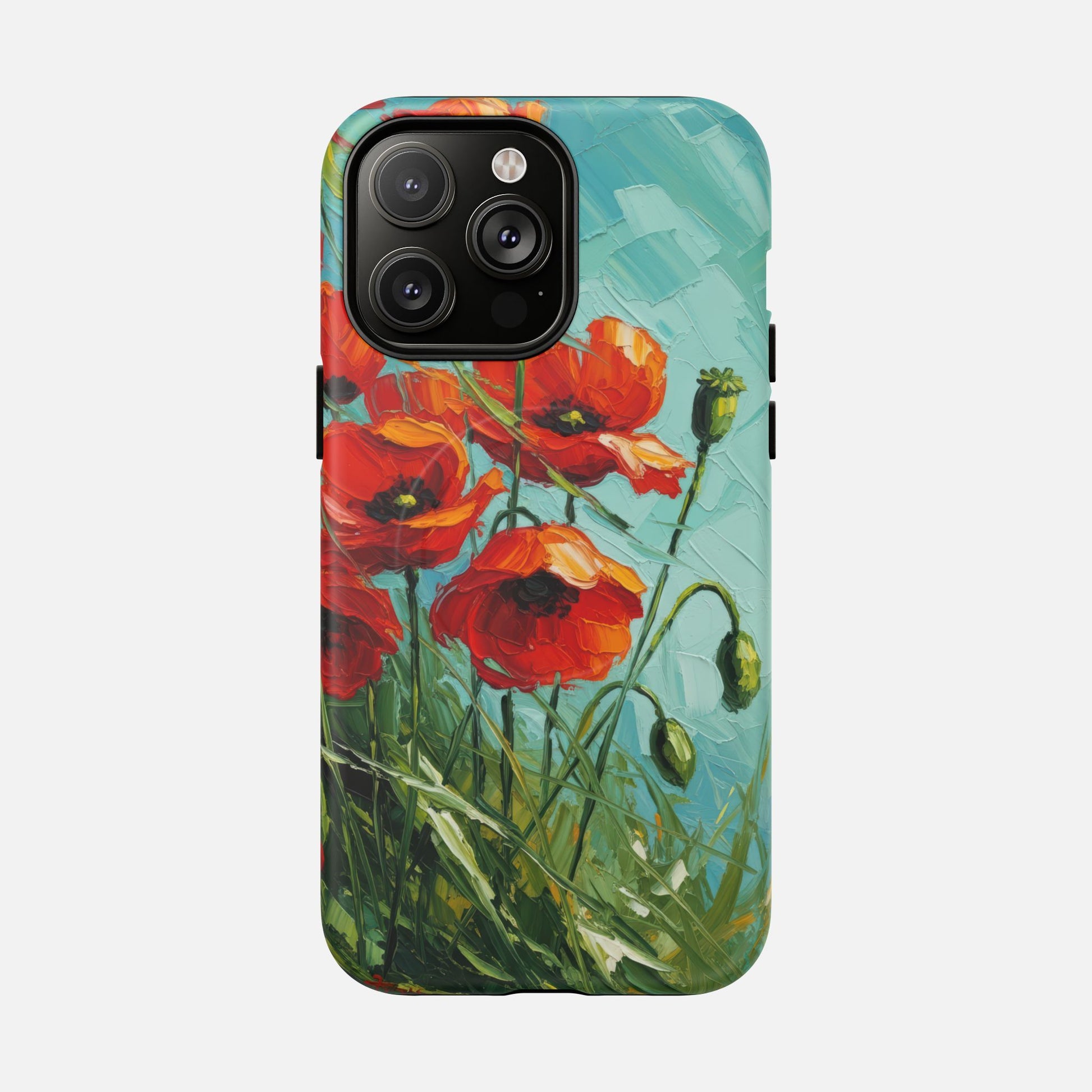 Poppy Field Tough Magnetic Phone Case iPhone 14 Pro Max Matte Phone Case