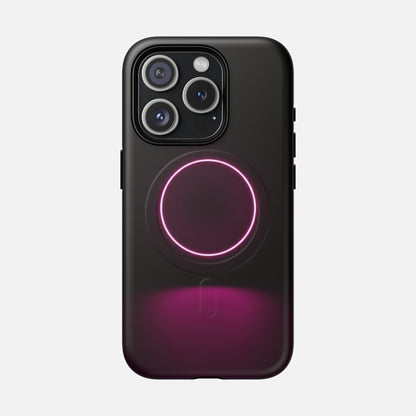 Neon Ring iPhone Case — Tough Magnetic | MagSafe Compatible
