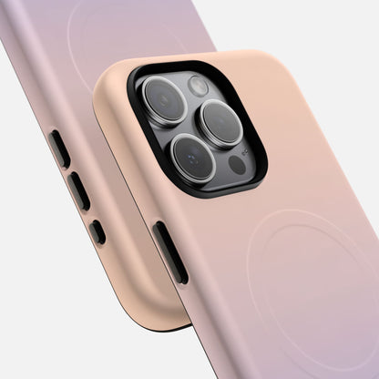 Gradient With Rose Gold to Lavender iPhone Case — Tough Magnetic | MagSafe Compatible