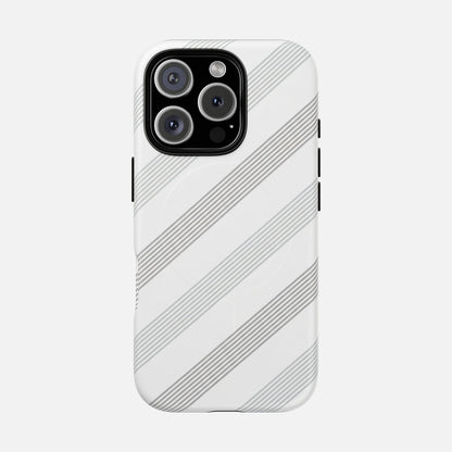 Minimal Diagonal Stripe iPhone Case — Tough Magnetic | MagSafe Compatible