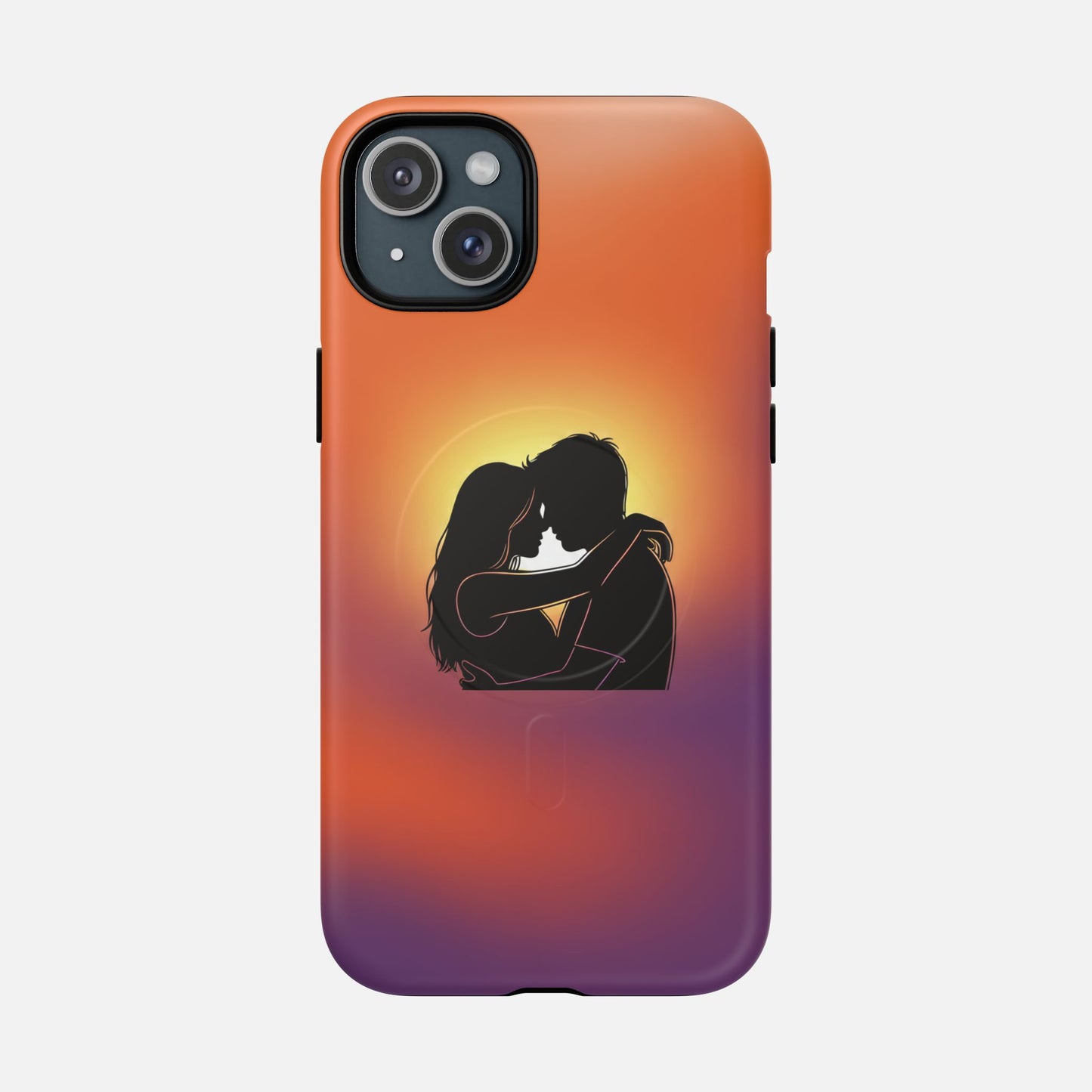 Romantic Sunset Silhouette Couple iPhone Case — Tough Magnetic | MagSafe Compatible