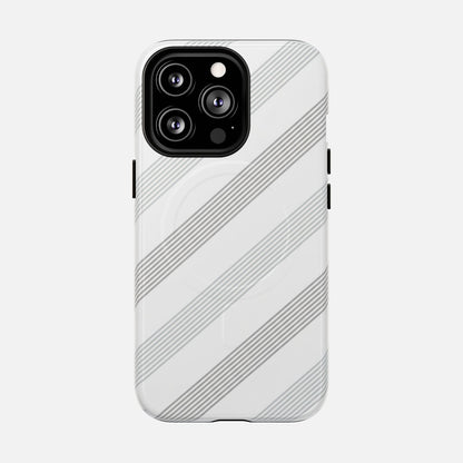 Minimal Diagonal Stripe iPhone Case — Tough Magnetic | MagSafe Compatible