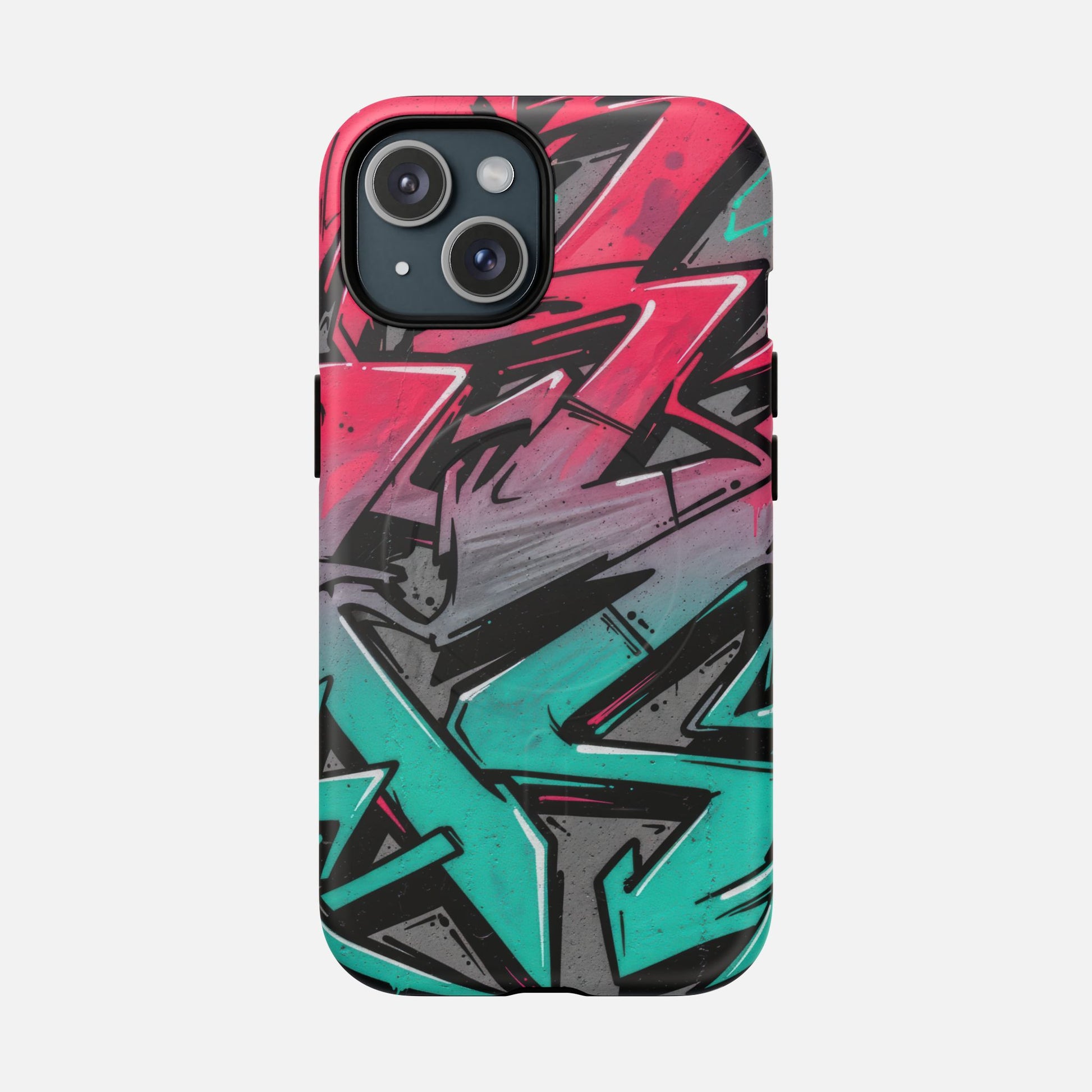 Graffiti Street Art Tough Magnetic Phone Case iPhone 15 Matte Phone Case