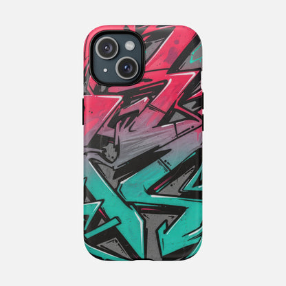 Graffiti Street Art Tough Magnetic Phone Case iPhone 15 Matte Phone Case