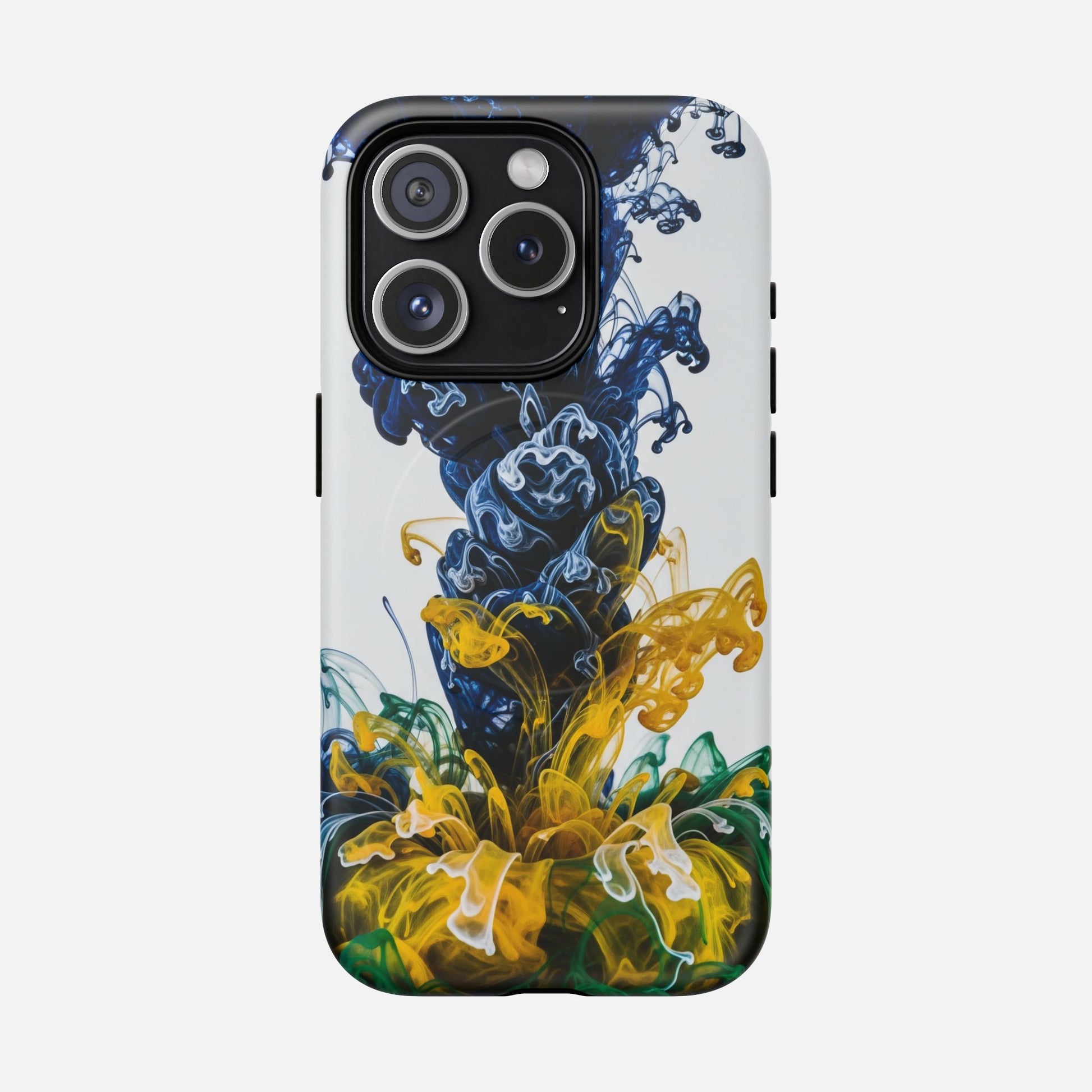 Abstract Ink Splash Tough Magnetic Phone Case iPhone 15 Pro Matte Phone Case