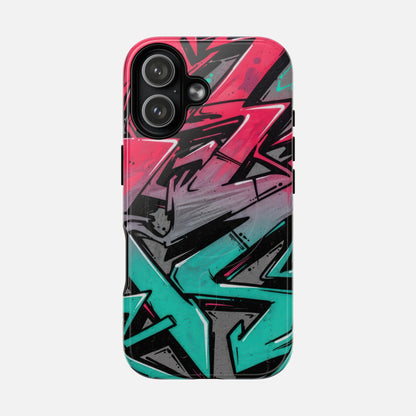 Graffiti Street Art Tough Magnetic Phone Case iPhone 17 Glossy Phone Case