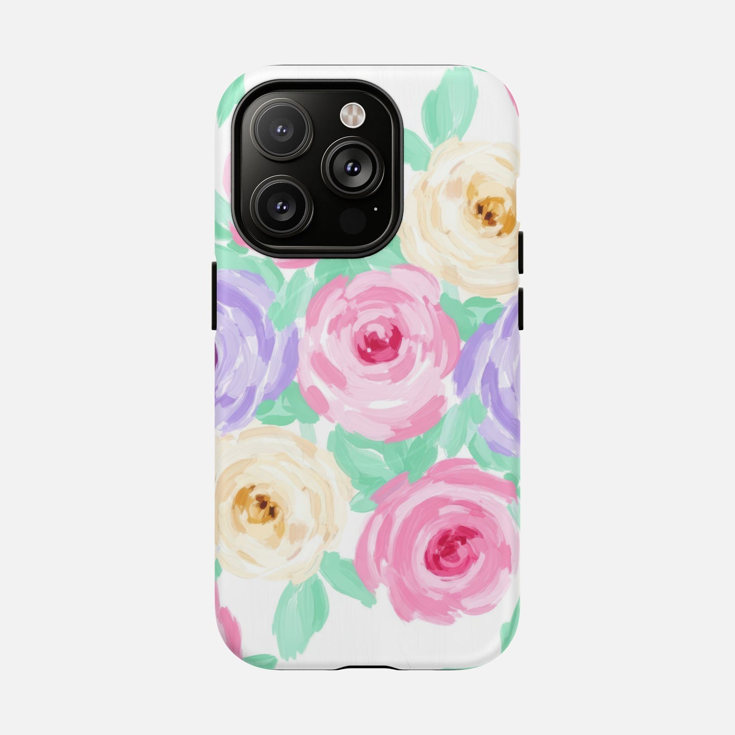 Floral Watercolor Roses iPhone Case — Tough Magnetic | MagSafe Compatible