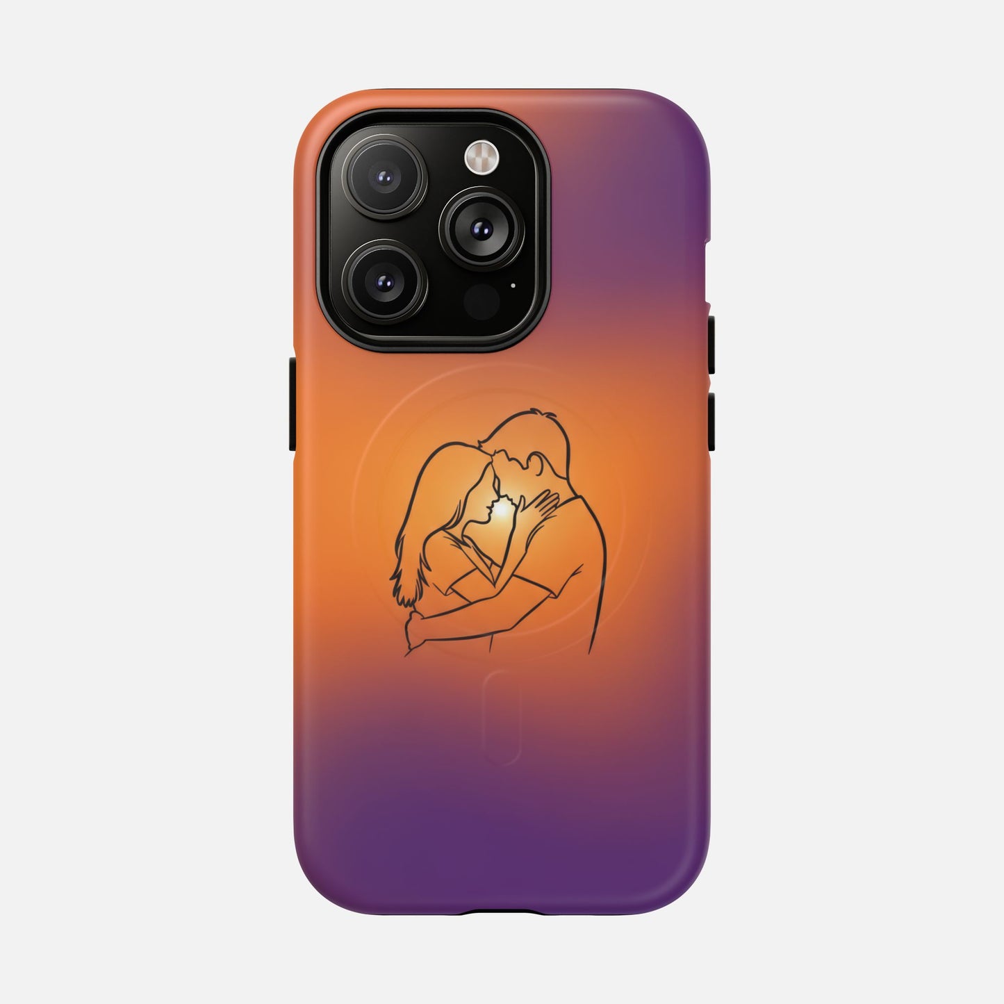 Romantic Sunset Couple iPhone Case — Tough Magnetic | MagSafe Compatible