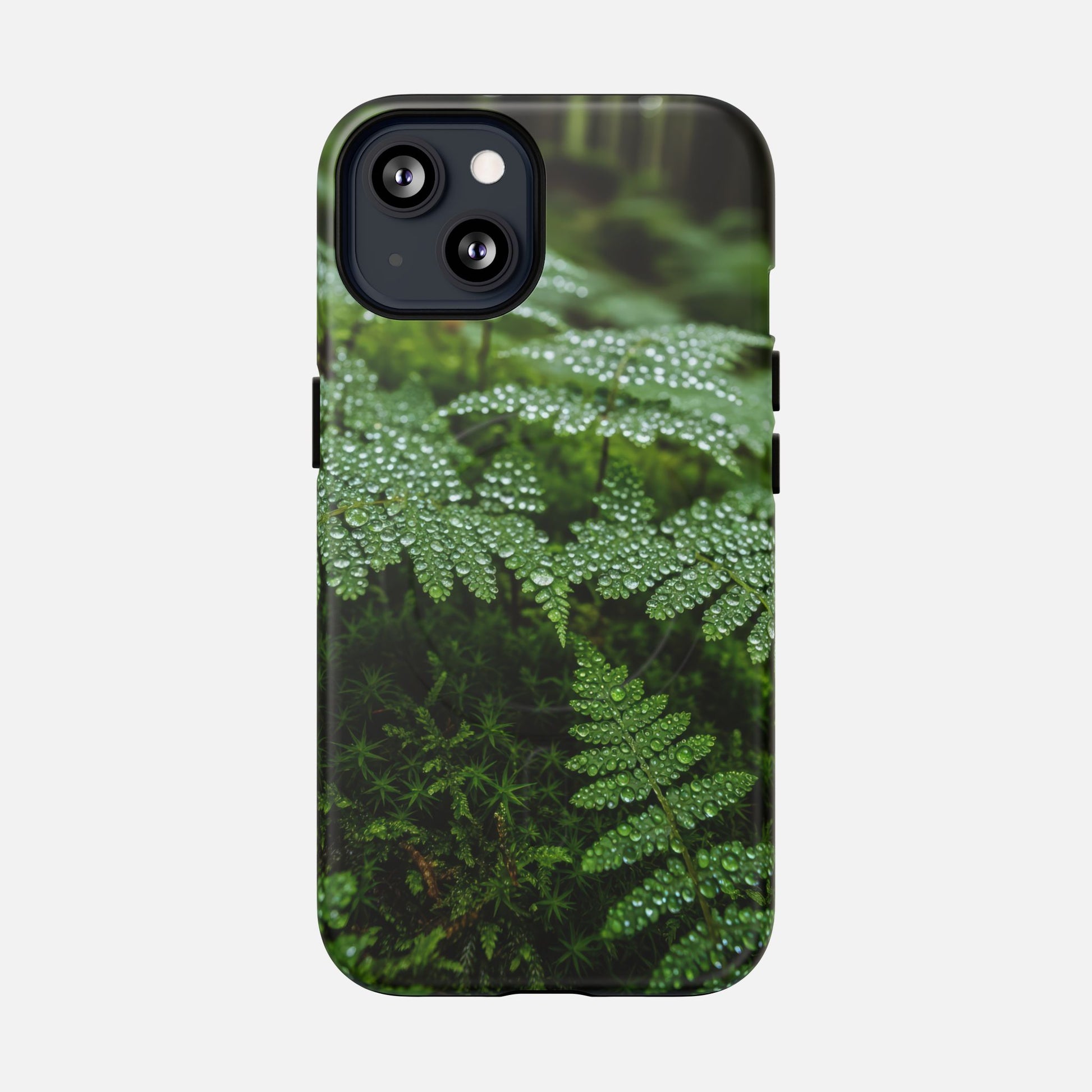 Fern Dew Tough Magnetic Phone Case — Nature Photography Protective Cover iPhone 13 Matte Phone Case