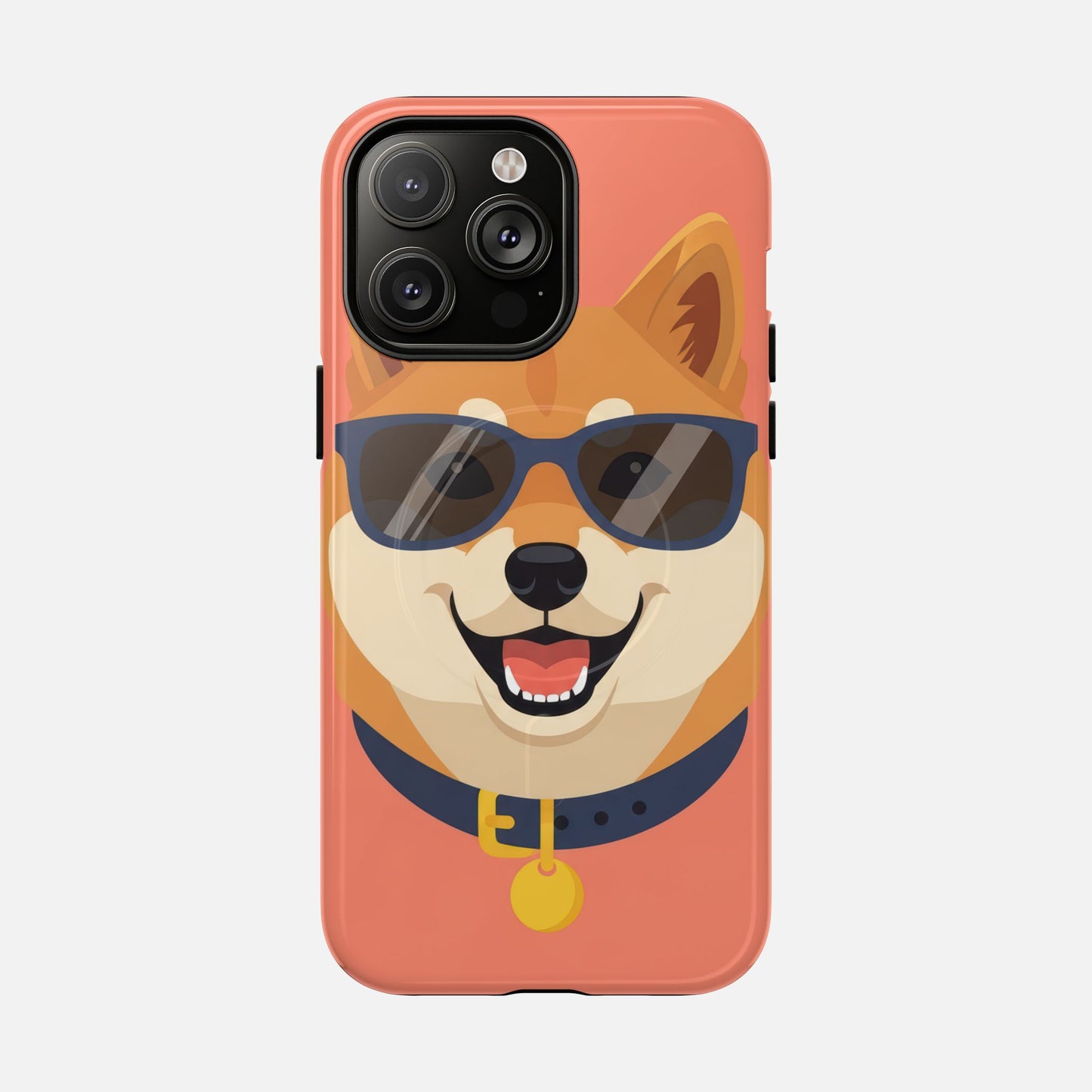 Cool Shiba Inu Sunglasses iPhone Case — Tough Magnetic | MagSafe Compatible
