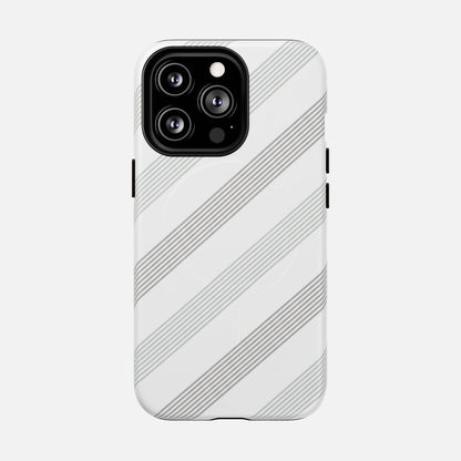 Minimal Diagonal Stripe iPhone Case — Tough Magnetic | MagSafe Compatible