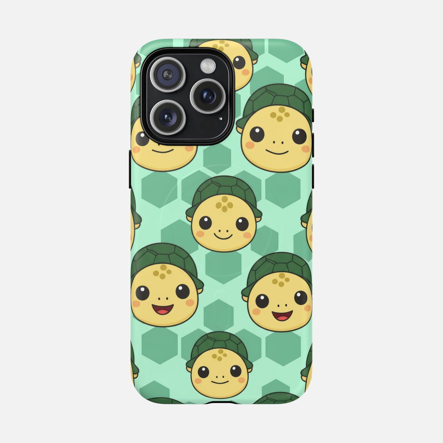 Cute Turtle Pattern iPhone Case — Tough Magnetic | MagSafe Compatible