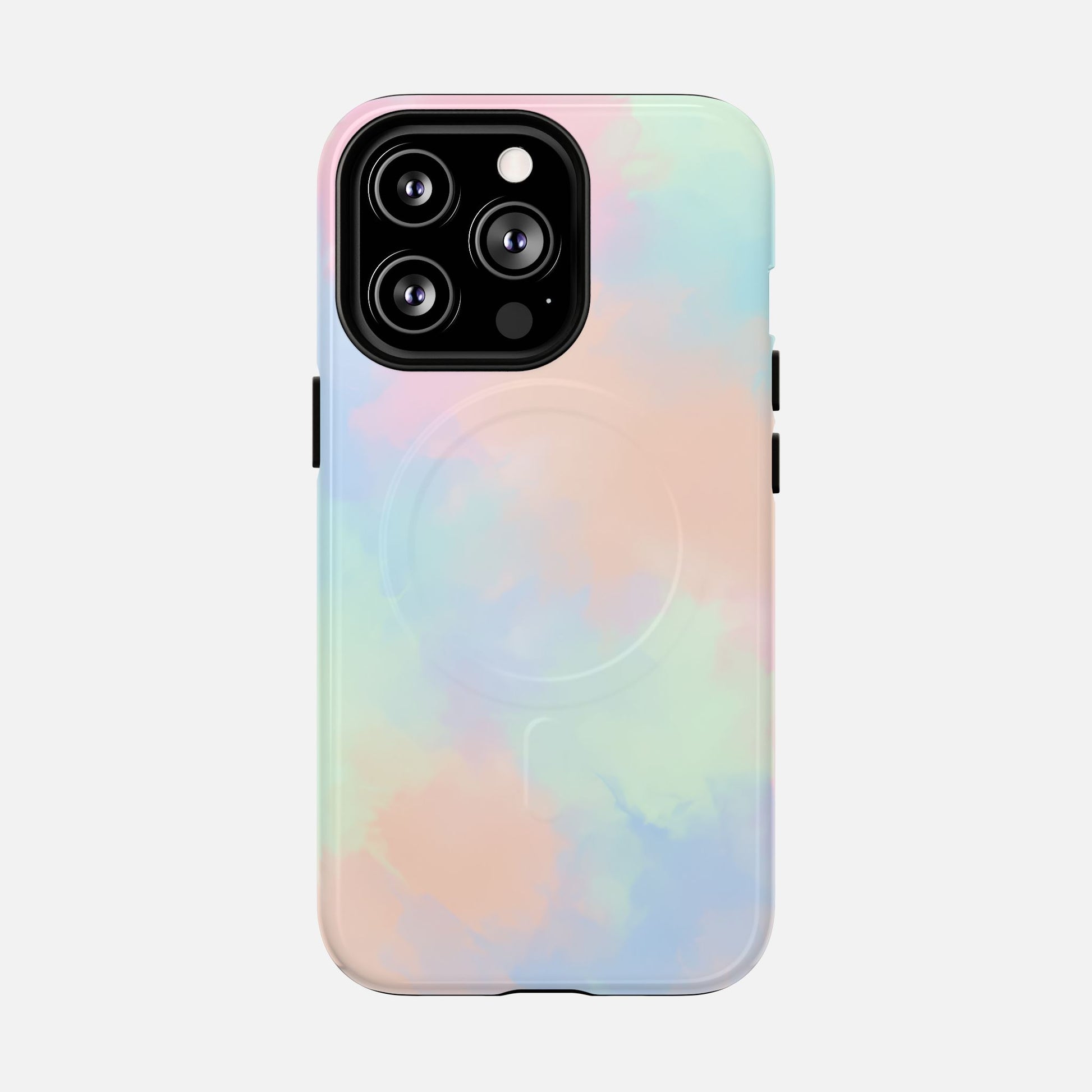 Pastel Watercolor Tough Magnetic Phone Case — Protective MagSafe Compatible Cover iPhone 13 Pro Glossy Phone Case