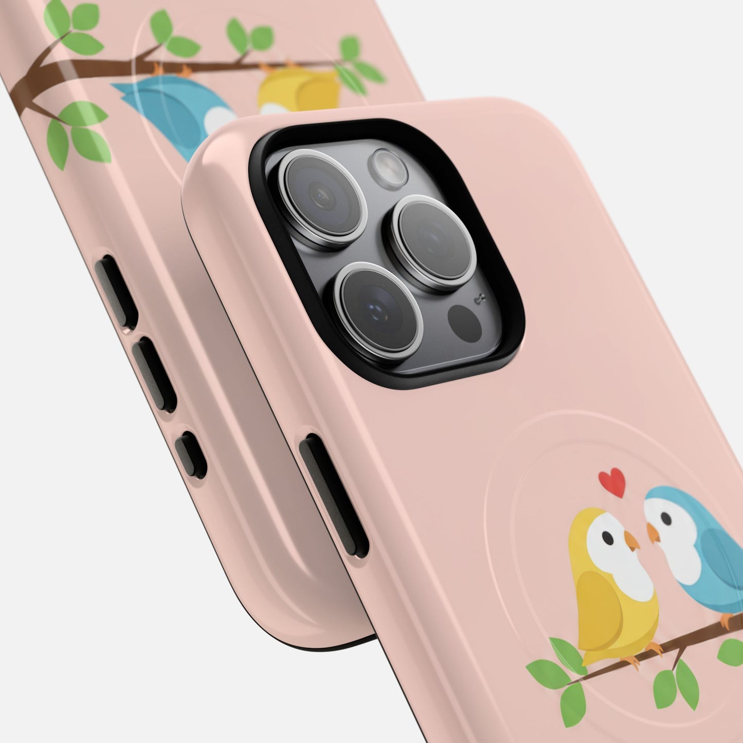 Cute Love Birds iPhone Case — Tough Magnetic | MagSafe Compatible