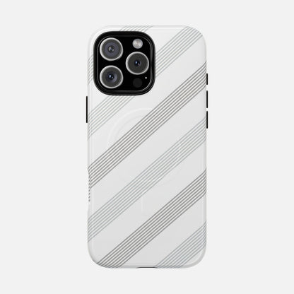Minimal Diagonal Stripe iPhone Case — Tough Magnetic | MagSafe Compatible