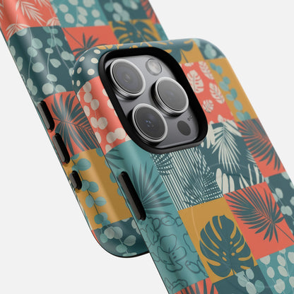 Tropical Patchwork iPhone Case — Tough Magnetic | MagSafe Compatible