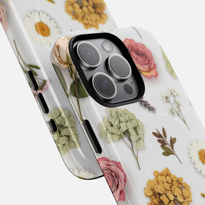 Botanical Dried Flowers Design iPhone Case — Tough Magnetic | MagSafe Compatible