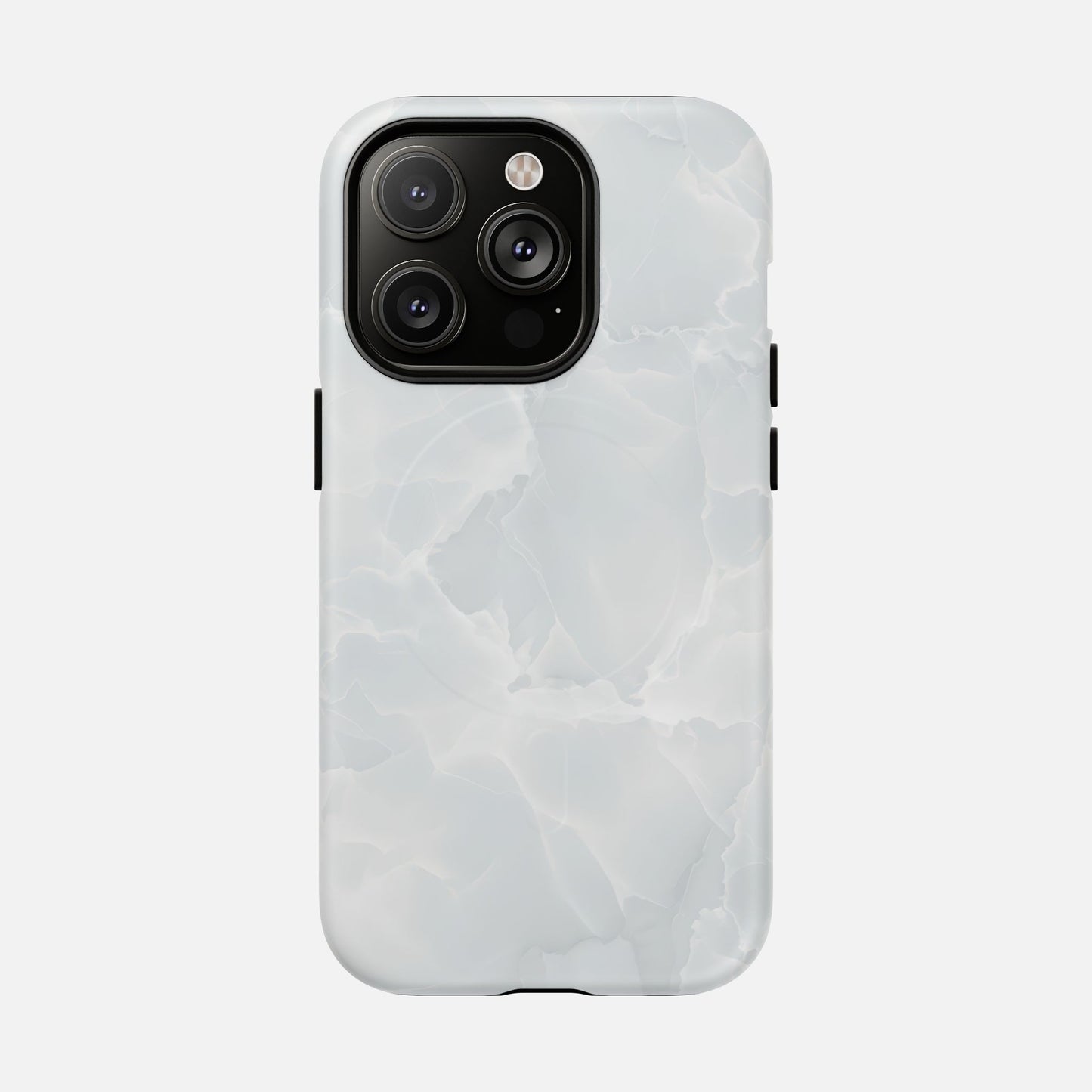Marble White iPhone Case — Tough Magnetic | MagSafe Compatible