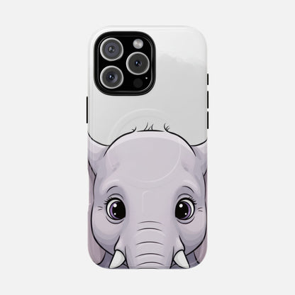 Cute Elephant iPhone Case — Tough Magnetic | MagSafe Compatible