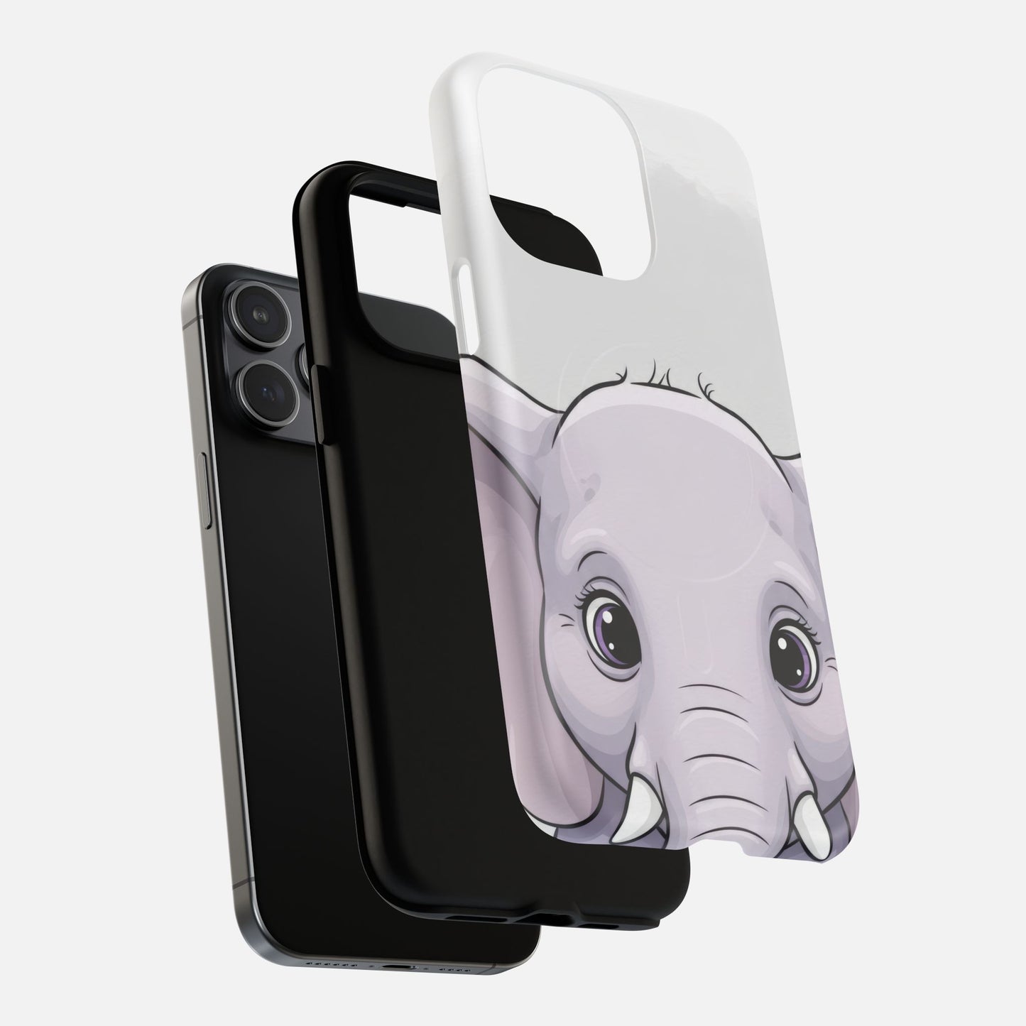 Cute Elephant iPhone Case — Tough Magnetic | MagSafe Compatible