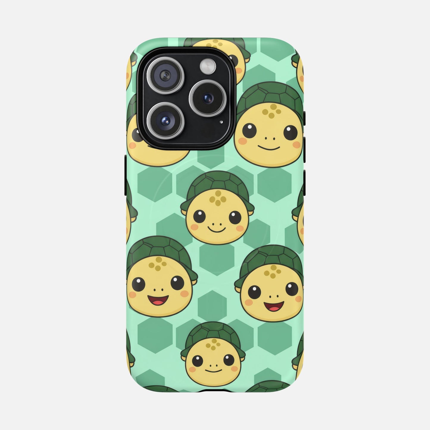 Cute Turtle Pattern iPhone Case — Tough Magnetic | MagSafe Compatible
