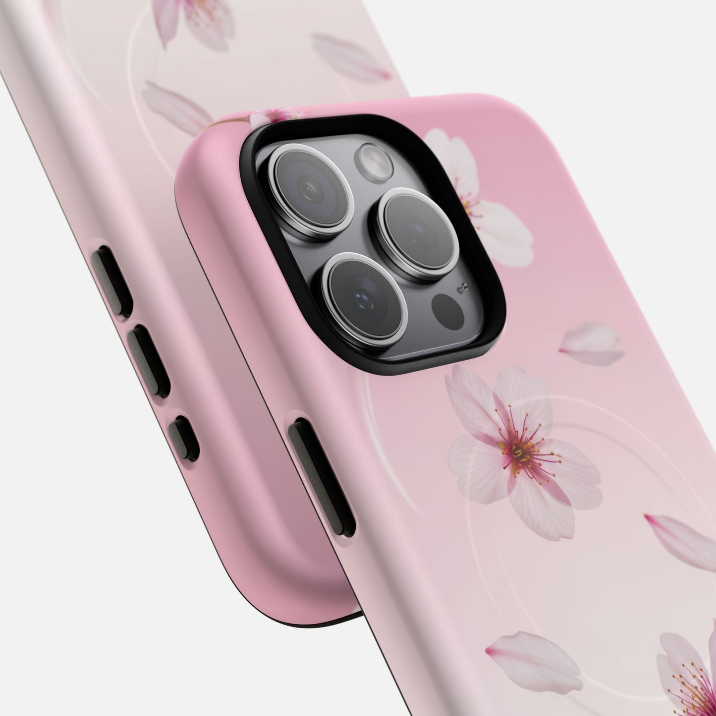 Pink Cherry Blossom iPhone Case — Tough Magnetic | MagSafe Compatible